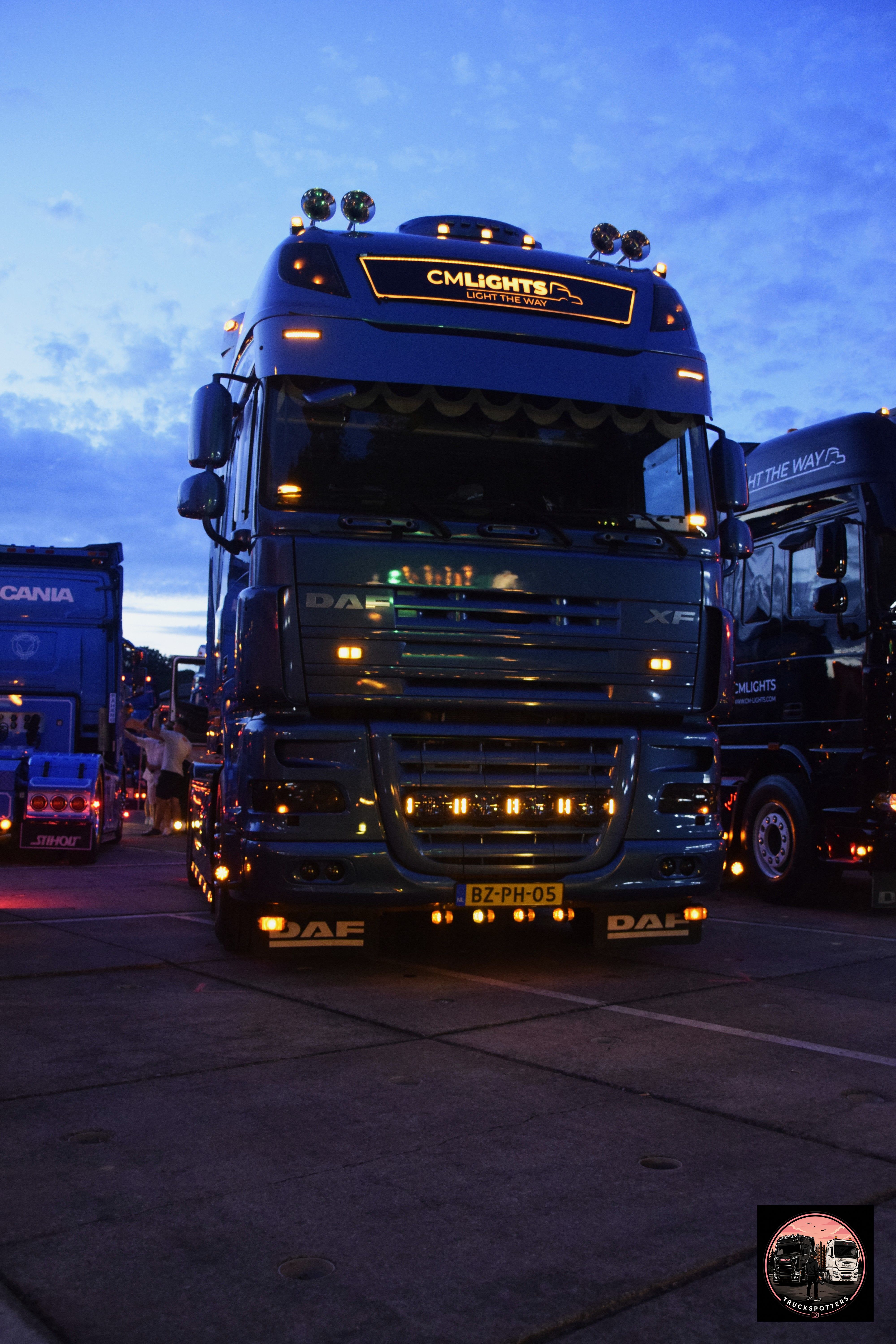 Truckfoto: DAF, Trekker, Lubbeek, CMLights